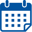 Calendar icon in blue