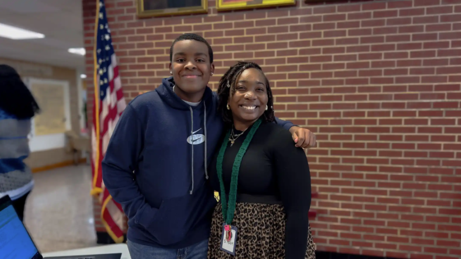 Two smiling individuals together